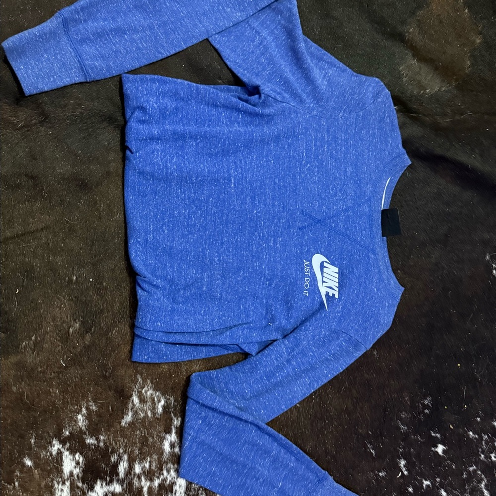 Nike Heather Blue Long Sleeve Dress